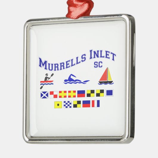 Murrells Inlet SC Signal Flags Metalen Ornament (Links)