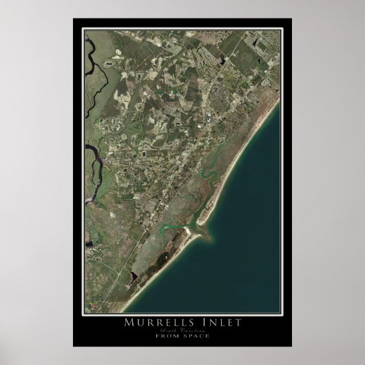 Murrells Inlet South Carolina van de ruimtesatelli Poster (Voorkant)