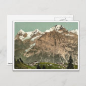 Murren, algemeen uitzicht, Bernese Oberland, Zwits Briefkaart (Voorkant / Achterkant)