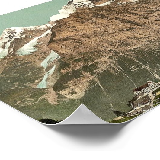 Murren, algemeen uitzicht, Bernese Oberland, Zwits Poster (Hoek)