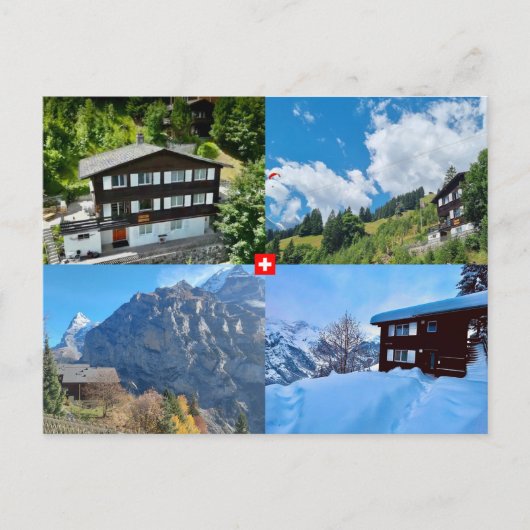 Mürren - Berner Oberland. Zwitserland Briefkaart (Voorkant)
