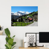 Murren, een alpiene villlage poster (Thuiskantoor)