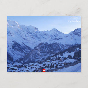 Mürren en de beroemde Zwitserse Alpentrilogie Briefkaart