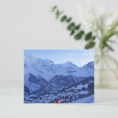 Mürren en de beroemde Zwitserse Alpentrilogie Briefkaart (Staand voorkant)