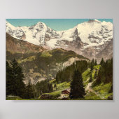 Murren, Grutschalp, I, Eiger, Monch en Jungfrau Poster (Voorkant)