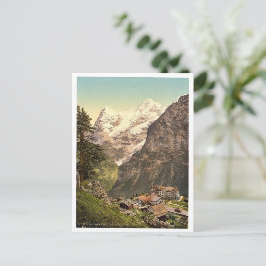 Murren, Hotel des Alps, Bernese Oberland, Switzerl Briefkaart (Staand voorkant)