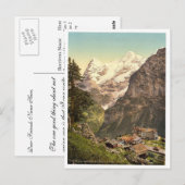 Murren, Hotel des Alps, Bernese Oberland, Switzerl Briefkaart (Voorkant / Achterkant)