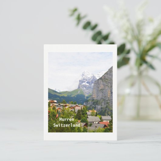 Murren in Zwitserland Briefkaart (Staand voorkant)