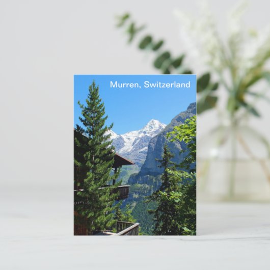 Murren in Zwitserland Briefkaart (Staand voorkant)