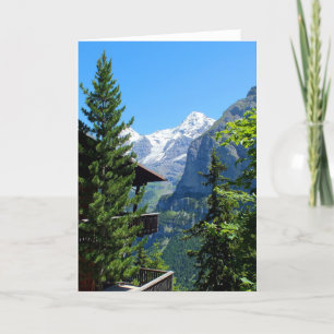 Murren in Zwitserland Feestdagen Kaart