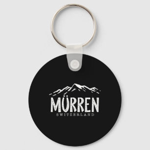 Murren Zwitserland Bergen Zwitserse Skiër Skiën Sleutelhanger