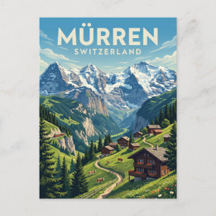 Mürren Zwitserland Briefkaart