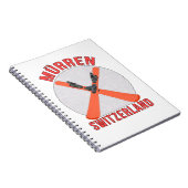 Mürren, Zwitserland Notitieboek (Rechterzijde)