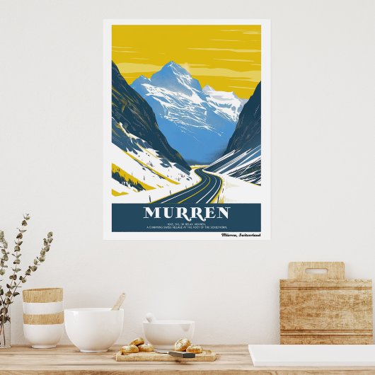  Murren, Zwitserland Poster (Keuken)