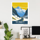  Murren, Zwitserland Poster (Thuiskantoor)
