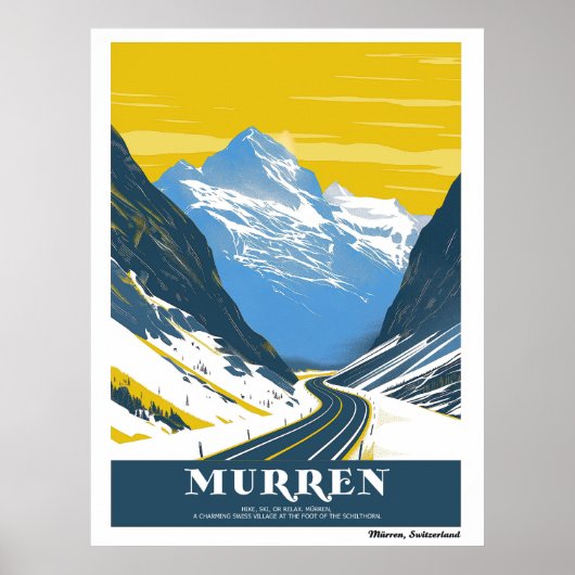  Murren, Zwitserland Poster (Voorkant)