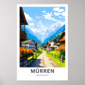 Murren Zwitserland Reisprint Poster (Voorkant)