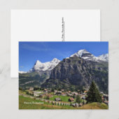 Mürren, Zwitserland - Schweiz Briefkaart (Voorkant / Achterkant)