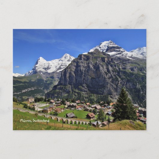 Mürren, Zwitserland - Schweiz Briefkaart (Voorkant)