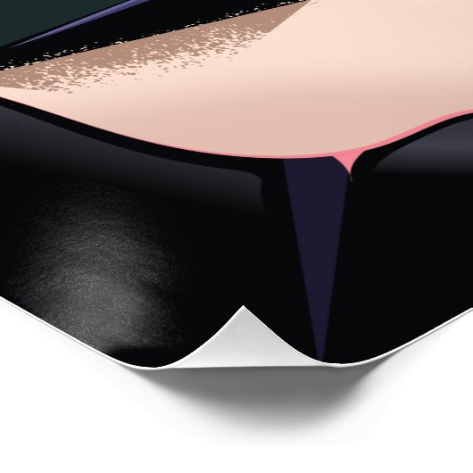 Murren Zwitserland ski poster art print. (Hoek)