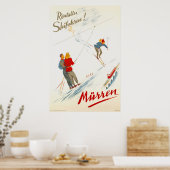 Murren Zwitserland  Ski Travel Poster (Keuken)