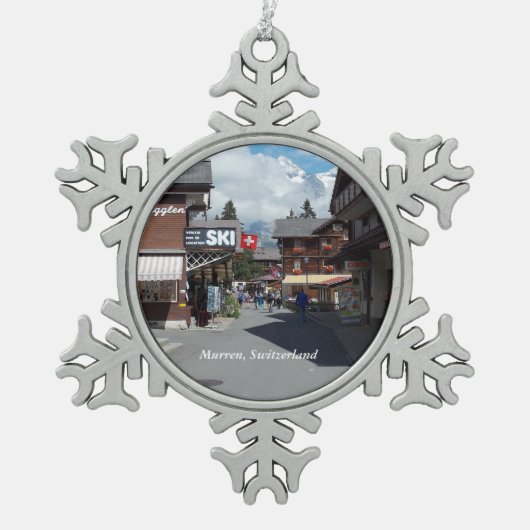 Murren, Zwitserland Snowflake Ornament 1 (Voorkant)