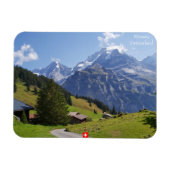 Mürren, Zwitserland. Zomdag in de Zwitserse Alpen Magneet (Horizontaal)