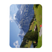 Mürren, Zwitserland. Zomdag in de Zwitserse Alpen Magneet (Verticaal)