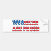 "Murrican and Proud Bumpersticker (Voorkant)