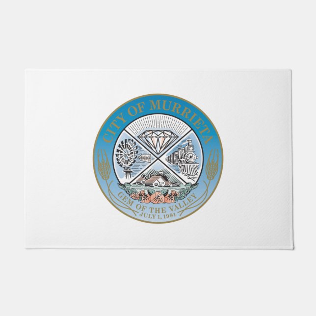 Murrieta (Californië) City Seal Deurmat (Voorkant)