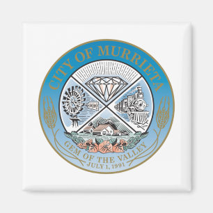 Murrieta (Californië) City Seal Magneet