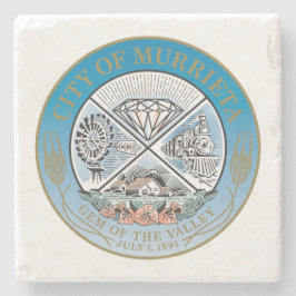 Murrieta (Californië) City Seal Stenen Onderzetter