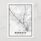 Murrieta Map Briefkaart (Voorkant)