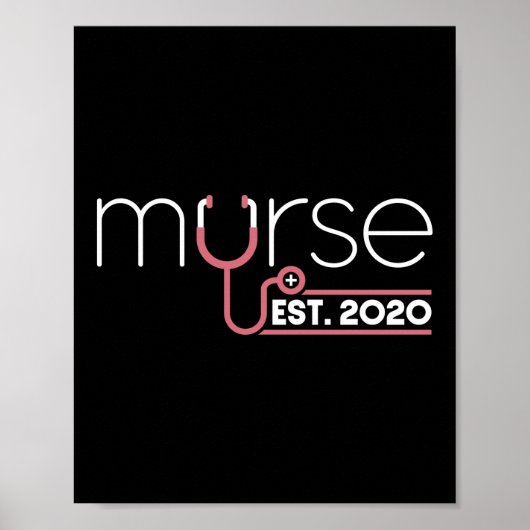 Murse estabed 2020 Funny Murse Male Nurse Man Poster (Voorkant)