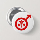 Murse Male Nurse Symbol Ronde Button 5,7 Cm (Voorkant /achterkant)