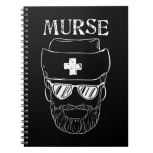 Murse Nurse Man Funny Tshirtcadeau voor mannelijke Notitieboek