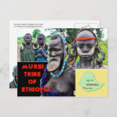 Mursi People of Ethiopia Briefkaart (Voorkant / Achterkant)