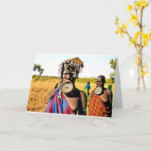 Mursi-stam uit Ethiopië Kaart (Gele Bloem)