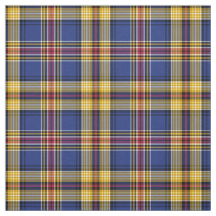 Murtagh Tartan Blue en Gold Irish Pset Stof