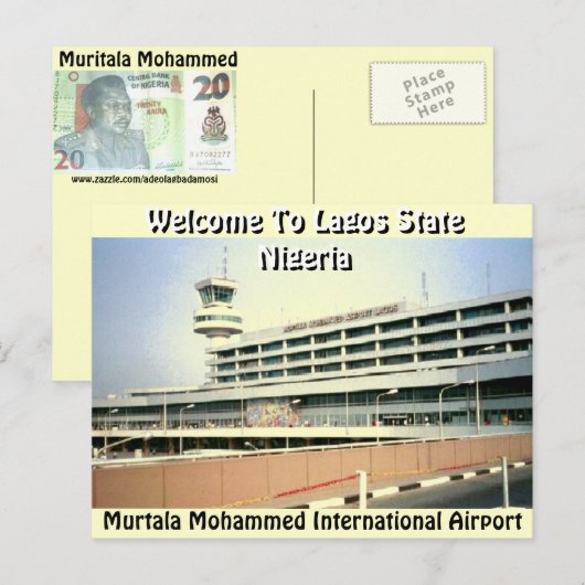 Murtala Muhammed Airport (Mojisola Gbadamosi) Briefkaart (Voorkant / Achterkant)