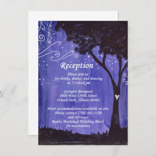 Murtaugh/Reddy Reception Informatiekaartje (Voorkant / Achterkant)