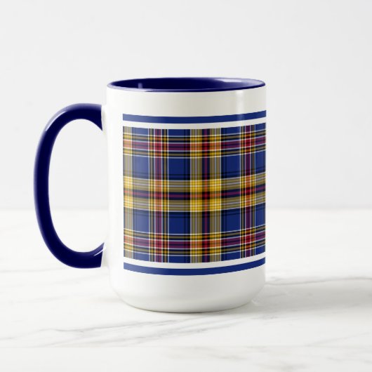 Murtaugh Tartan Blue en Gold Irish Pset Mok (Links)