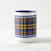 Murtaugh Tartan Blue en Gold Irish Pset Mok (Midden)