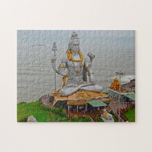 Murudeshwar Arabian zee Karnataka Gopuram Konkan. Legpuzzel (Horizontaal)