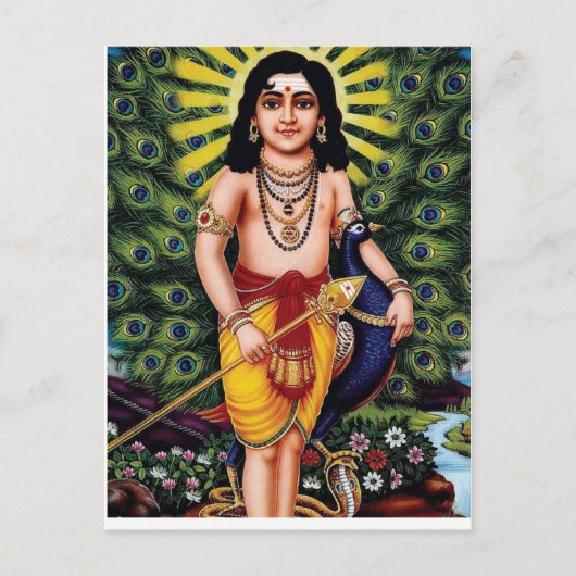 Muruga, Hindoeïstische godheid, Palani muruga Briefkaart (Voorkant)