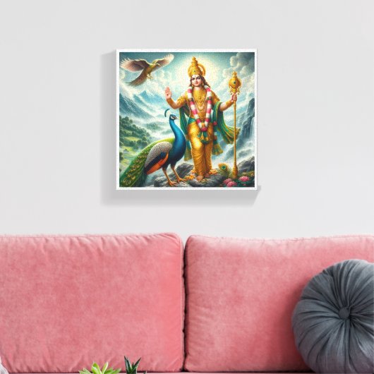 Murugan Canvas Afdruk (Insitu (Woonkamer))