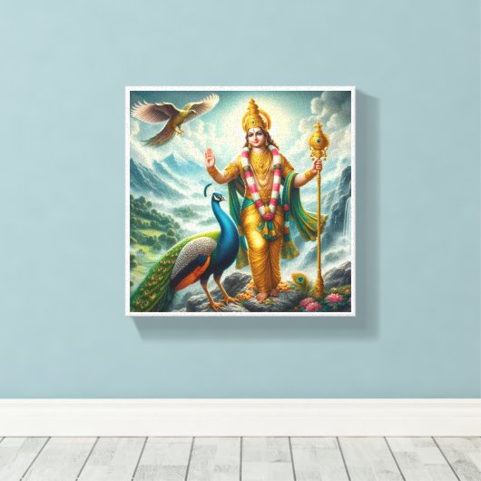 Murugan Canvas Afdruk (Insitu (Houten vloer))