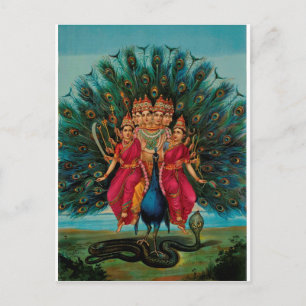 MURUGAN HINDU GOD BRIEFKAART