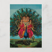 MURUGAN HINDU GOD BRIEFKAART (Voorkant)