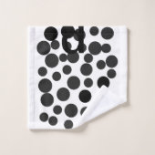 Murugi Badkamer Essential Line Zwarte kiezels Bad Handdoek (Wasdoekje)